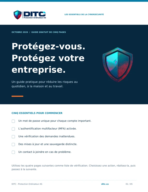 Guide de cybersécurité gratuit